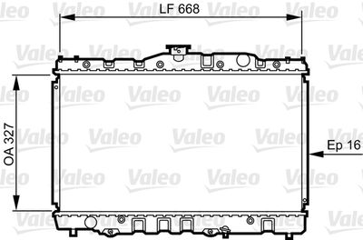 Radiator, engine cooling VALEO 730469