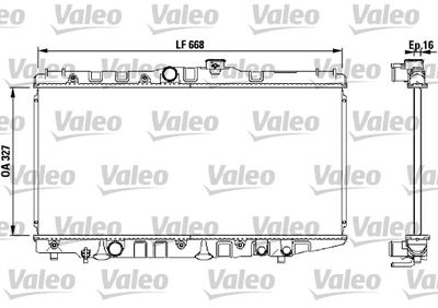 Radiator, engine cooling VALEO 730471