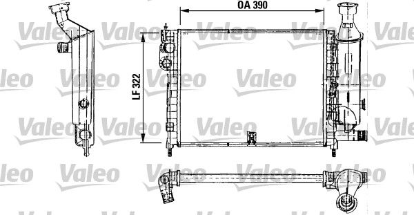 VALEO 730491 Radiator, engine cooling