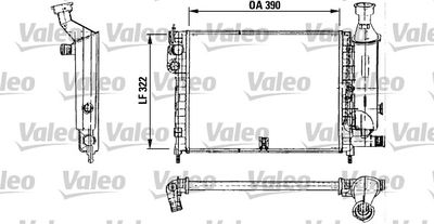 Radiator, engine cooling VALEO 730491