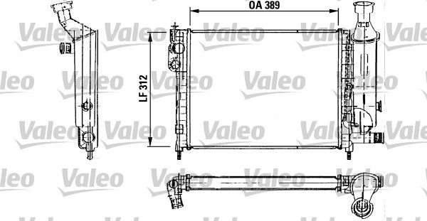 VALEO 730492 Radiator, engine cooling