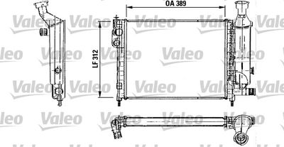 Radiator, engine cooling VALEO 730492