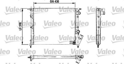 Radiator, engine cooling VALEO 730499