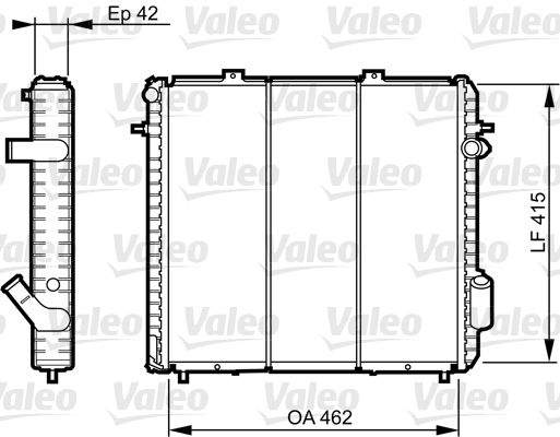VALEO 730502 Radiator, engine cooling