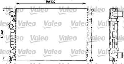 Radiator, engine cooling VALEO 730503