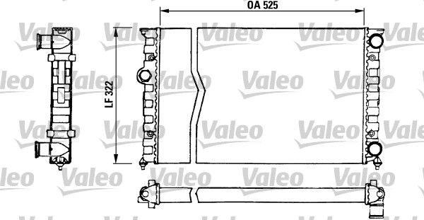 VALEO 730505 Radiator, engine cooling