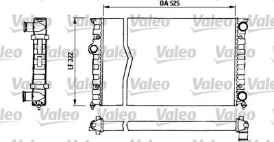 Radiator, engine cooling VALEO 730505