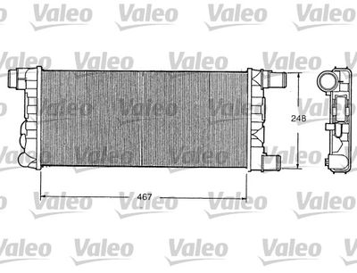 Radiator, engine cooling VALEO 730520