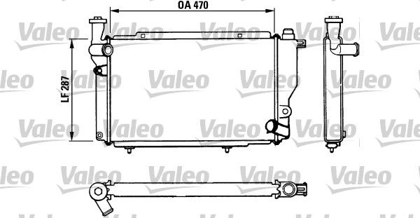 VALEO 730534 Radiator, engine cooling