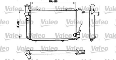 Radiator, engine cooling VALEO 730534
