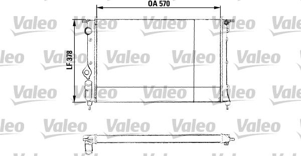 VALEO 730551 Radiator, engine cooling