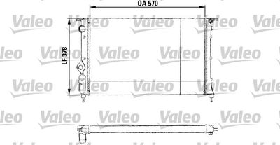 Radiator, engine cooling VALEO 730551