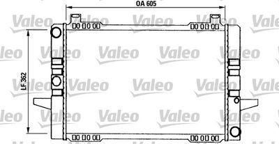 Radiator, engine cooling VALEO 730562