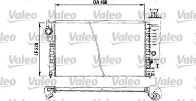 Radiator, engine cooling VALEO 730572