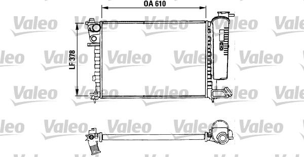 VALEO 730630 Radiator, engine cooling