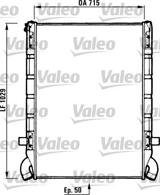 Radiator, engine cooling VALEO 730637