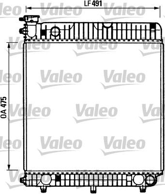 VALEO 730883 Radiator, engine cooling