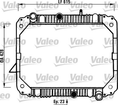 Radiator, engine cooling VALEO 730892