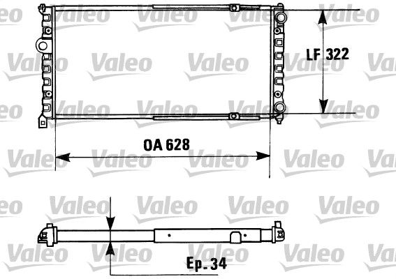 VALEO 730945 Radiator, engine cooling
