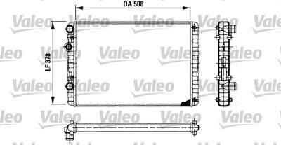 Radiator, engine cooling VALEO 730954