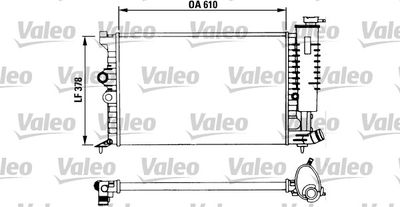 Radiator, engine cooling VALEO 730957