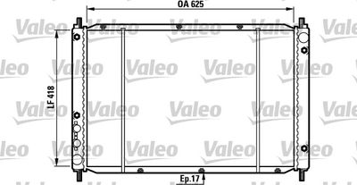 Radiator, engine cooling VALEO 730970