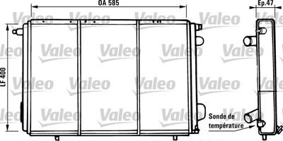 Radiator, engine cooling VALEO 730973