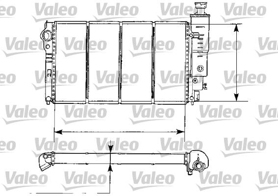 VALEO 730974 Radiator, engine cooling