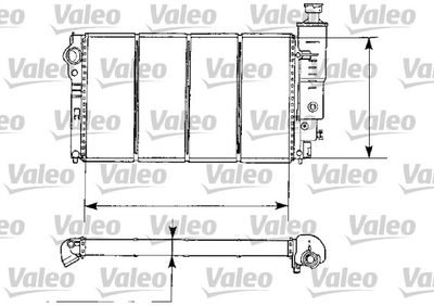 Radiator, engine cooling VALEO 730974