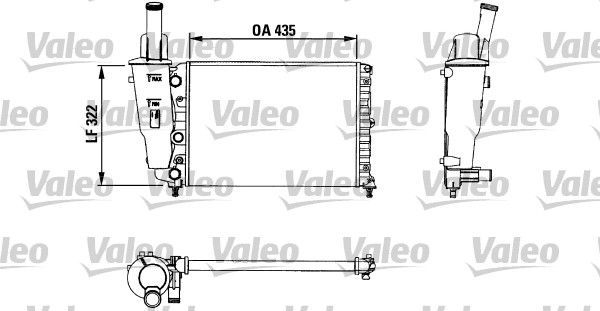 VALEO 730976 Radiator, engine cooling