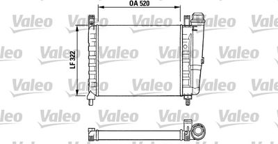Radiator, engine cooling VALEO 730991