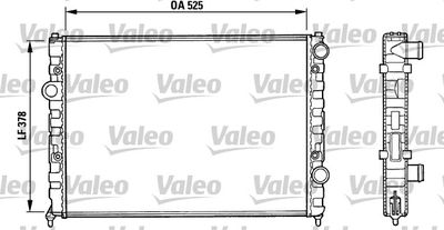 Radiator, engine cooling VALEO 731005