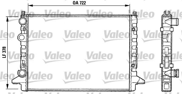 VALEO 731008 Radiator, engine cooling