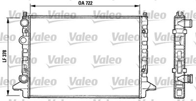 Radiator, engine cooling VALEO 731008