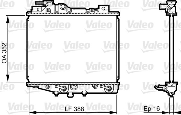 VALEO 731019 Radiator, engine cooling