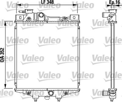 Radiator, engine cooling VALEO 731020