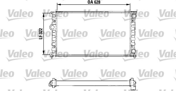VALEO 731025 Radiator, engine cooling