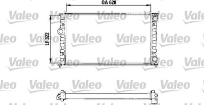 Radiator, engine cooling VALEO 731025