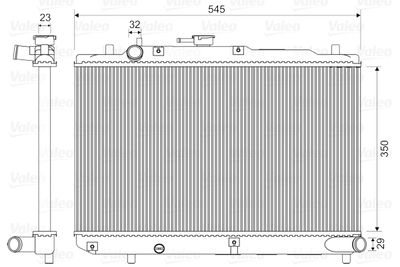 Radiator, engine cooling VALEO 731036