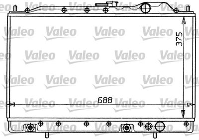 Radiator, engine cooling VALEO 731054