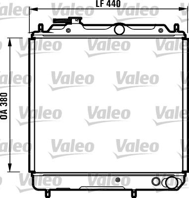 Radiator, engine cooling VALEO 731056