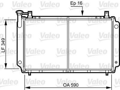 Radiator, engine cooling VALEO 731083