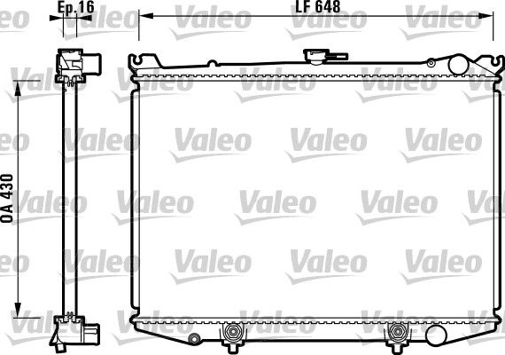 VALEO 731085 Radiator, engine cooling