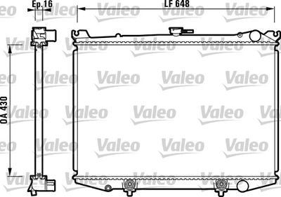 Radiator, engine cooling VALEO 731085