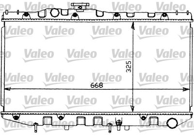Radiator, engine cooling VALEO 731097