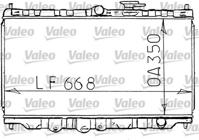 Radiator, engine cooling VALEO 731100