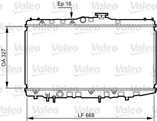 VALEO 731105 Radiator, engine cooling