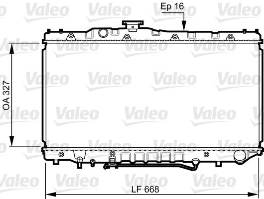 VALEO 731110 Radiator, engine cooling