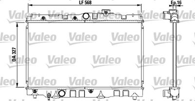 Radiator, engine cooling VALEO 731119
