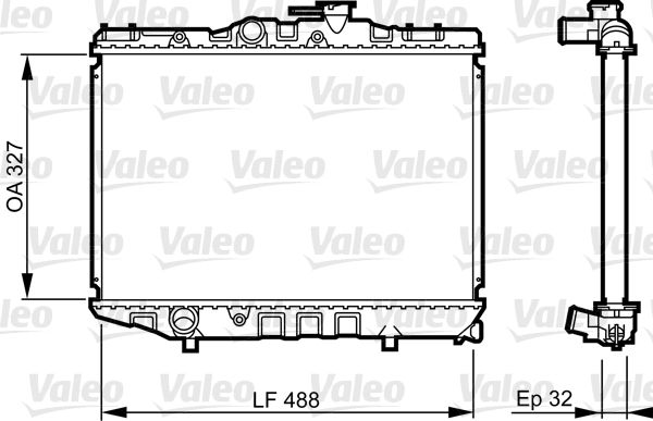 VALEO 731122 Radiator, engine cooling